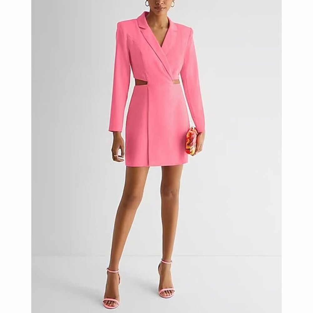 NWT Express Cutout Mini Blazer Dress, XS